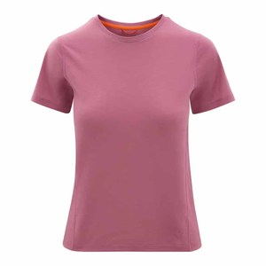Women's Fitted Short Sleeve Crew Neck T-<b>Shirt</b> Solid Color Moisture Wicking <b>Polyester</b> Top All Seasons - Product Image 1