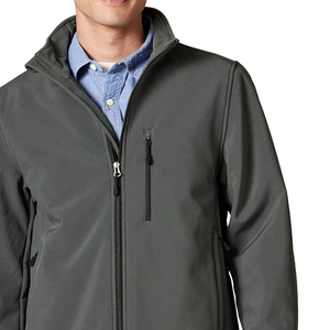 Custom Logo Design Winter Wear Softshell <b>Jacket</b> Men's Clothing Windproof <b>Fleece</b> <b>Lined</b> Zip Up Softshell <b>Jacket</b> - Product Image 4