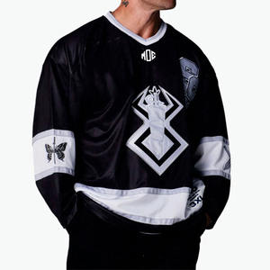 Maillot de football américain de luxe pour homme à manches longues en maille, style streetwear oversize, uniforme d'équipe de football, logo personnalisé, fabricant OEM en gros - Product Image 6