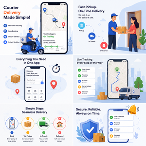 Développement d'applications mobiles pour la livraison rapide par coursier, suivi en temps réel, gestion des colis, notifications instantanées, Android, iOS, Internet - Product Image 3
