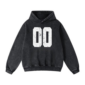 Oversized Hoodies for Men Acid Washed Graphic Sweatshirts Trendy Men’s Fashion Pullover Hoodie <b>Preppy</b> Streetwear <b>Tops</b> Collar - Product Image 2