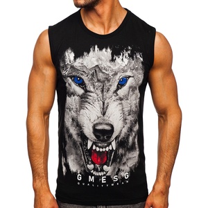 Wholesale <b>Mens</b> Plain <b>Singlet</b> Custom logo Cotton Polyester Breathable tank Tops Underwear Undershirts <b>Mens</b> Vests - Product Image 5