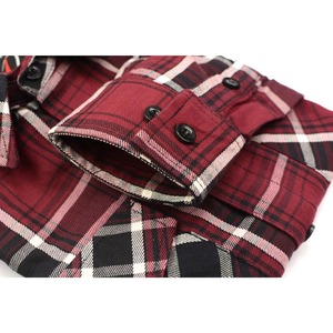 Chemise en flanelle à carreaux marron de haute qualité, épaisse, boutonnée, décontractée, pour l'hiver, avec deux poches - Product Image 3