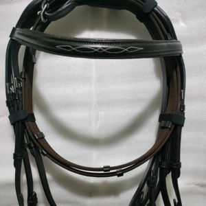 Bride de cheval en cuir véritable PVC de haute qualité conception personnalisée corde licou vente en gros à bas prix - Product Image 1