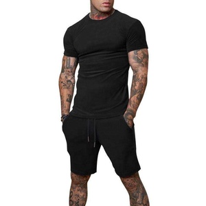 Ensemble de survêtement 2 pièces pour homme en molleton 100 % coton délavé, respirant, avec logo personnalisé, idéal pour l'été – Vente en gros - Product Image 6