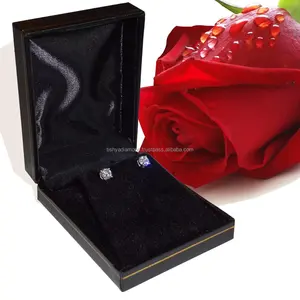 Boucles d'oreilles pendantes vintage en moissanite taille ronde brillante de 2,0 carats, plaquées or jaune, blanc ou rose 14 carats, argent sterling 925 - Product Image 2