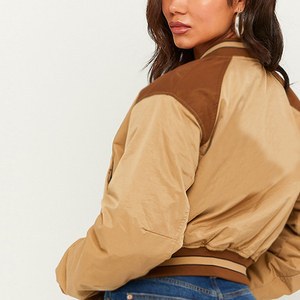 Chaqueta Varsity Corta Personalizada de Alta Calidad, Profesional, Cómoda, Nuevo Diseño, en Oferta, Chaqueta Varsity OEM para Mujer - Product Image 4