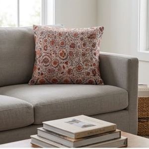 Bohemian Floral Embroidered Square <b>Throw</b> <b>Pillow</b> Cover Removable Washable Textile Decorative Cushion For Bulk Supply - Product Image 3