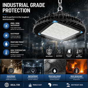 Projecteur LED UFO pour entrepôt IP66, boîtier en aluminium pour éclairage de plafond haut en centre logistique - Product Image 5