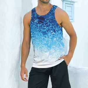 Camisetas sin mangas personalizadas para hombre, ajustadas, sin costuras, para entrenamiento, precio económico, gran oferta, transpirables, personalizables, resistentes. - Product Image 5