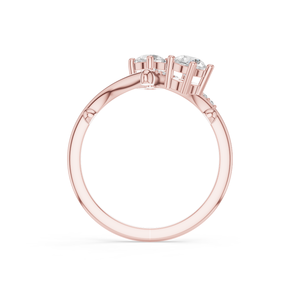 Anillo de Compromiso para Mujer con Diamante Sintético Cultivado en Laboratorio, Corte Brillante Aurum Diam, Color E, Certificado EGL, Plata 925, Lujoso para Boda - Product Image 5