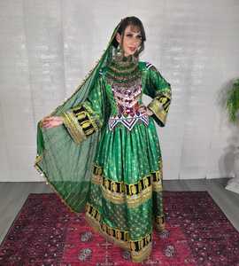 Robe afghane à franges, faite à la main, robe tribale balochi, robe ethnique kuchi, robe afghane traditionnelle fabriquée au Pakistan, robes de mariage kuchi - Product Image 2