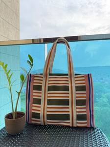 Grands sacs de courses écologiques en polypropylène recyclé avec soufflets latéraux, poignée épaule et impression sérigraphiée - Product Image 3