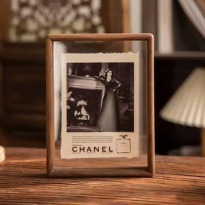 Rustic Walnut <b>Wood</b> Photo <b>Frame</b>, Solid Hardwood <b>Picture</b> <b>Frame</b> by blossom craft india - Product Image 5