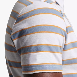 T-shirts polo à manches courtes en polyester respirant confortable pour été Nouveau design personnalisé pour hommes - Product Image 4