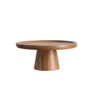 <b>Plain</b> Polished Wooden Cake Stand For Dessert Table Decoration Wedding Party And Bakery Display Setup - Product Image 1