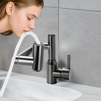 Robinet de cuisine et salle de bain intelligent numérique en acier inoxydable à débit élevé pour usage domestique