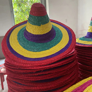 หมวกทรงโซมเบรโรแบบปรับได้ ลายทางหลากสี ประดับพู่ สำหรับฤดูร้อน งานปาร์ตี้กลางแจ้ง การเดินทาง ธุรกิจ ตกปลา เล่นสกี และท่องเที่ยว - Product Image 1