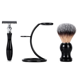 Shaving Set Factory Custom Logo High Quality Shaving <b>Brush</b> and Metal Razor Stand with Custom Made Size Stainless Steel - Product Image 2
