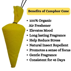 Conos de Alcanfor de Primera Calidad para Regalo, Diseño de Caja Elegante para Festivales, Diwali, Pooja, Alcanfor Natural con Aroma Duradero - Product Image 5