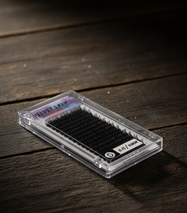 Premium Forever J fibra coreana terciopelo mate hecho a mano extensiones de pestañas textura suave clásica retención larga 0,12 D + L LC Curl - Product Image 5