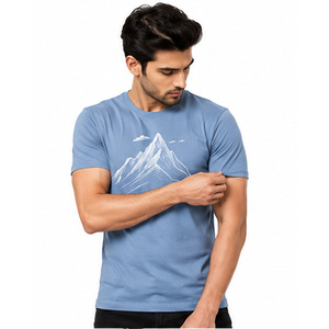 T-shirts en coton pour hommes de qualité supérieure, tissu doux, respirant et confortable, impression personnalisée, manches courtes, fabricant de vêtements OEM et ODM - Product Image 4