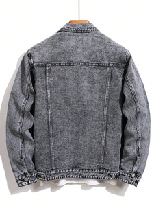 Affordable Price <b>Men</b> <b>Denim</b> <b>jacket</b> winter <b>jacket</b> High Demanding Long Sleeves New Fashion Design High Quality <b>Jacket</b> For <b>Men</b> - Product Image 2