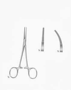 Pinces hémostatiques non traumatiques DeBakey Kelly personnalisées OEM, 14 cm, droites et courbées, à mâchoires de 3,2 mm, en acier inoxydable, pinces vasculaires CE - Product Image 2