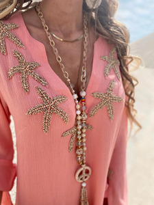 Traditional Bohemian Embroidered Summer Beach Tunic Crochet Lace Bikini Cover Bandeau <b>Top</b> Sun Dress-1 Piece Back Logo Deep V - Product Image 4