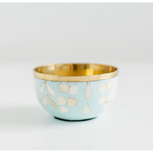 Tazón para Servir de Estilo Rústico con Incrustaciones de Metal y Madera, Precio de Fábrica, FAIZA CRAFT FC-3255, Artesanía del Uttar Pradesh - Product Image 5