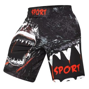 Shorts d'entraînement MMA pour hommes en polyester extensible, design personnalisé, légers, taille élastique, vêtements de sport – Vente en gros - Product Image 2