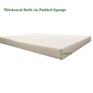 Set di 2 Cuscini Grigi per Chaise Longue, Sostituzione per Sedute da Esterno, Comodi Cuscini per Arredamento da Giardino - Product Image 6