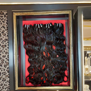 วิกผมชาวอินเดียแท้สำหรับต่อผมมนุษย์ผม100% แบบไม่ผ่านกระบวนการจัดแนวหนังกำพร้าแบบไม่ผ่านกระบวนการ - Product Image 1