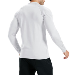 Men Solid Color Long Sleeve Compression Blank Athletic Gym Training Tops Quick Dry Fitness Running Base Layer Men's <b>Shirts</b> - Product Image 2