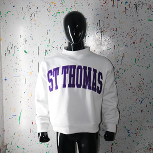 Sudadera Blanca de Cuello Redondo St Thomas, Corte Regular, Unisex, Algodón, Informal, para Otoño, CLUSH SPORTS - Product Image 3
