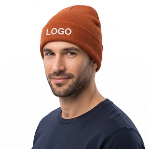 Ensemble bonnet et écharpe unisexe en acrylique orange tricoté pour l'hiver, respirant, doux, coupe-vent, idéal pour le ski - Product Image 3