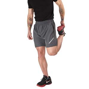 Men's Athletic Gym Shorts Oxford Fabric Spandex/Polyester Quick-Dry Elastic Waist Solid High-Performance Sportswear for Fitness - Product Image 3