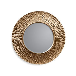 Miroir mural rond moderne en métal, très vendu, avec cadre finition or perlé, élégant miroir décoratif pour la maison à prix raisonnable - Product Image 3