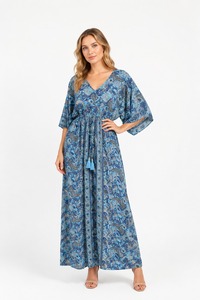 Wholesale Boho Silk Long Maxi <b>Dress</b> for Women Comfortable & Breathable Party <b>Dress</b> at Low Price Bulk India Export - Product Image 5