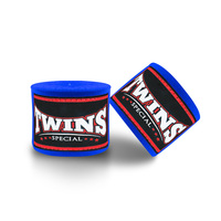 Bandages de boxe thaïlandaise MMA pour jumeaux, personnalisables avec logo, légers, respirants, en mélange de coton élastique, protection 5m