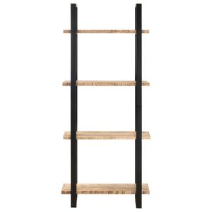 Libreria in legno di Mango grezzo a 4 livelli 31.5 "x 15.7" x 70.9 "-una soluzione di archiviazione elegante e duratura - Product Image 2