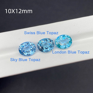 Lab Grown Oval Spinel Loose <b>Stone</b>, Sky Blue Swiss Blue London Blue Available, Rose Cut <b>Gem</b> for Custom Jewelry Making - Product Image 6