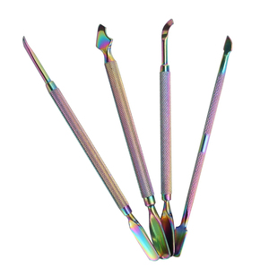 Ensemble de repousse-cuticules en titane arc-en-ciel de qualité supérieure, nouveau produit, ergonomique, instruments de manucure professionnels - Product Image 1