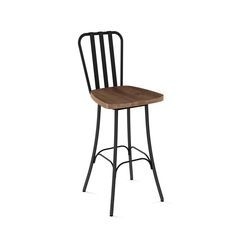 Iron Pipe <b>Bar</b> Chair Nickel Plating Industrial <b>Bar</b> <b>Stool</b> No Assembly Required Durable Pipe Frame Modern PU Leather <b>Adjustable</b> - Product Image 3