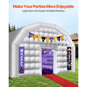Tenda Gonfiabile per Feste e Discoteche 29.5 X 19.7 X 13.1 ft con Soffiatore da 1100W e Sacchi di Sabbia, Facile da Gonfiare, 2 Ventole per Matrimoni e Feste - Product Image 4