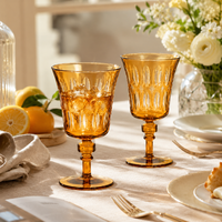 Verres à cocktail transparents en borosilicate faits à la main de 270 ml, sans plomb, coupe Martini, verres à margarita, verrerie de bar réutilisable en gros