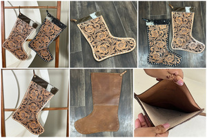 2025ถุงน่องหนังวัวแท้พร้อมอุปกรณ์ตกแต่งสำหรับเทศกาลคริสต์มาสของขวัญคริสต์มาส - Product Image 3