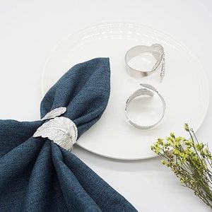 Anneau de serviette en métal texturé doré fait main, moderne et écologique, pour la restauration fine, les mariages et les fêtes (vente en gros) - Product Image 4