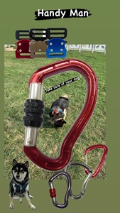 Heavy Duty Safe New Outdoor B Shaped 23KN Mosquetón de aluminio para escalada en roca - Product Image 5