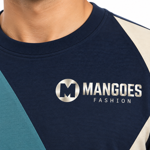 T-shirt à manches courtes pour homme, col rond, color-block, imprimé géométrique, coupe classique, vêtements décontractés streetwear - Product Image 4